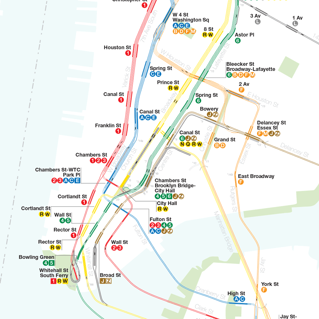 Nyc Subway Track Map A Complete and Geographically Accurate NYC Subway Track Map 