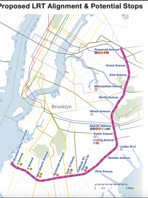 Map of the proposed IBX. MTA