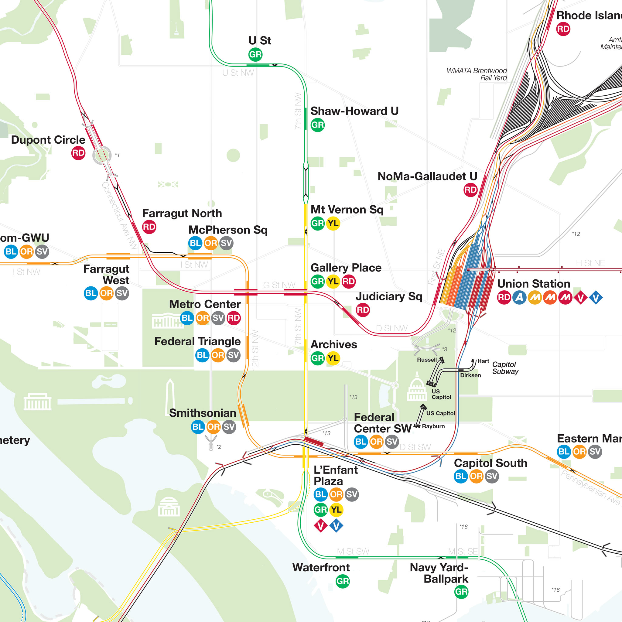 Washington DC: Complete and Geographically Accurate Track Map 