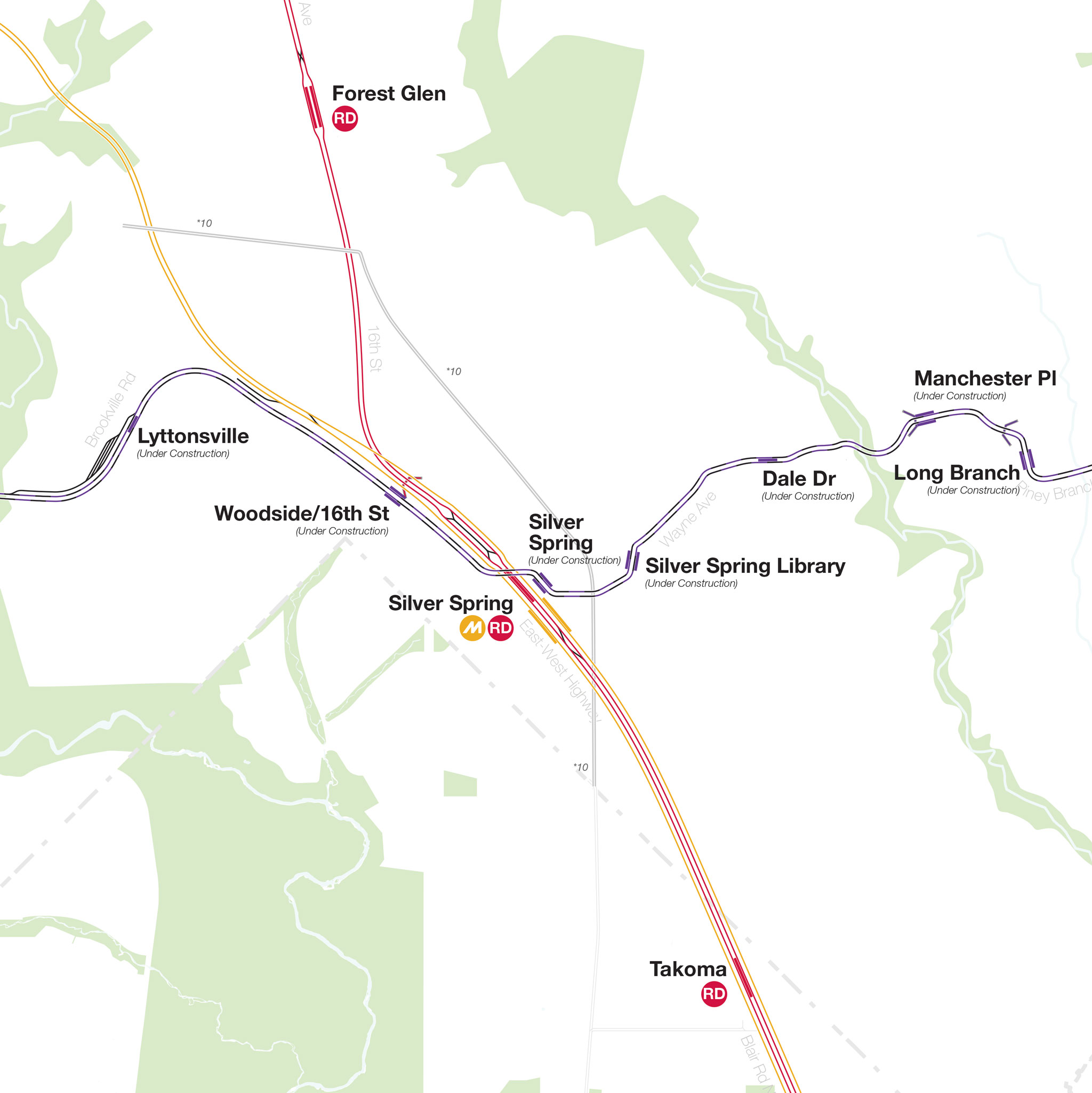 Washington DC: Complete and Geographically Accurate Track Map 