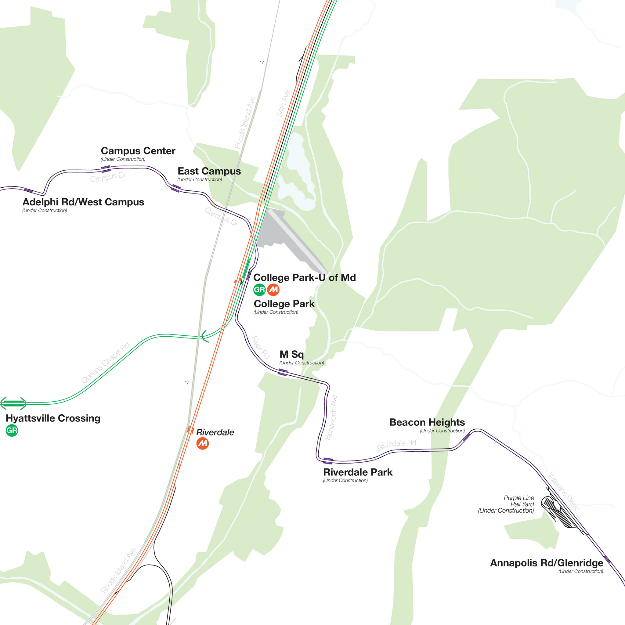 Washington DC: Complete and Geographically Accurate Track Map 