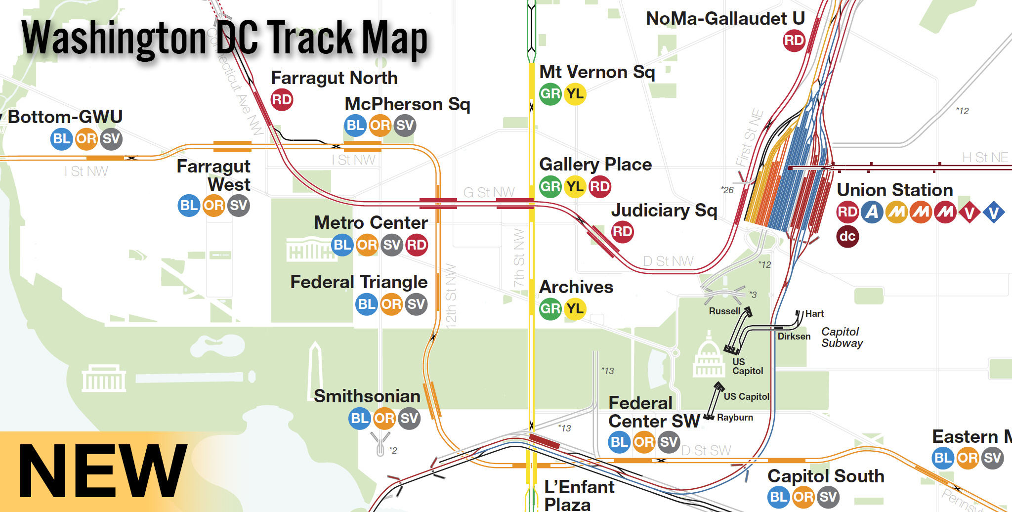 Washington DC Track Map