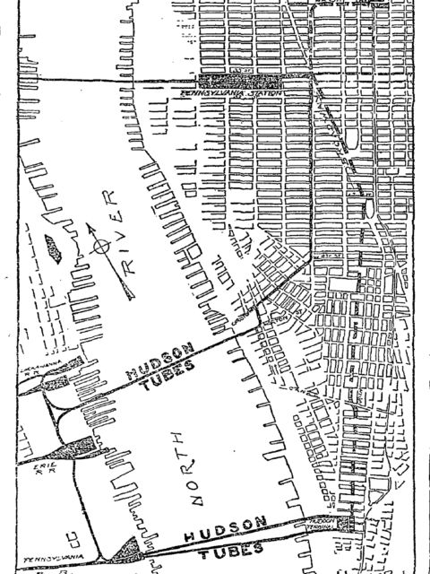 McAdoo's Proposed West Side Subway 1910. Source NY Times