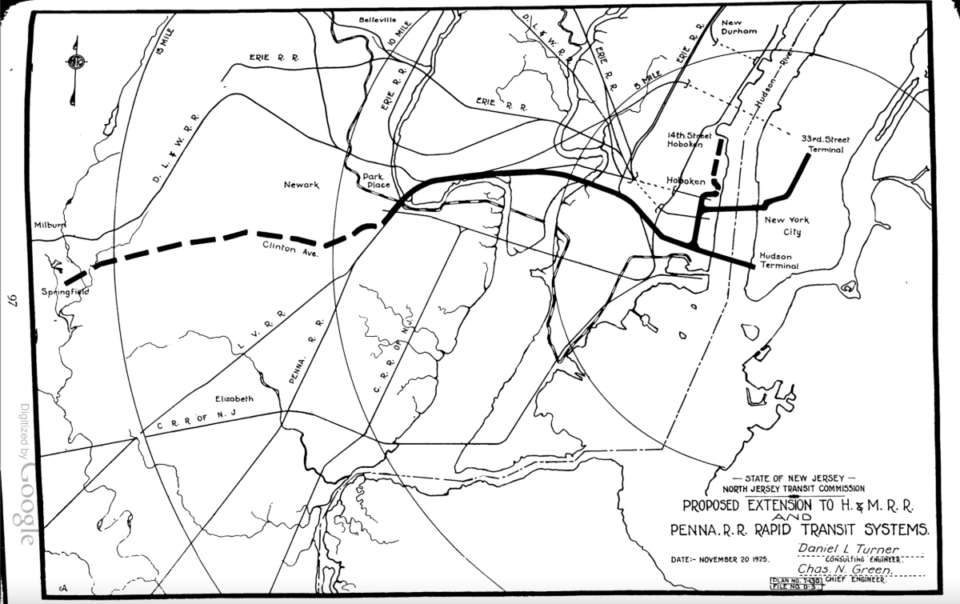 North Jersey Transit Commission H&M Extensions, 1926